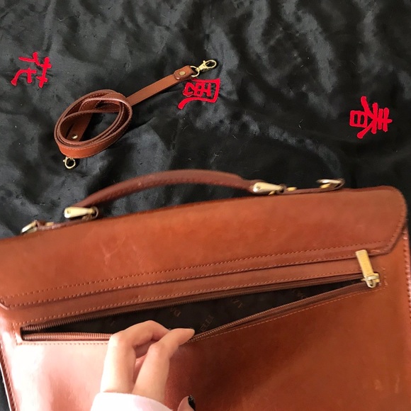 Dainelli Firenze leather briefcase - Picture 5 of 8